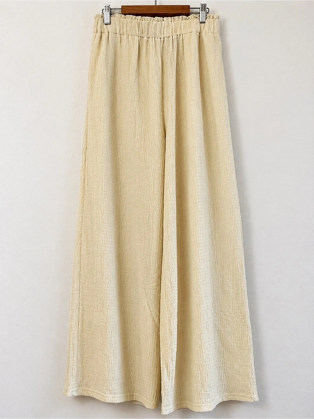 Easel Wide Leg Pants in Cream Size Medium Brand New